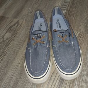 Sperry blue canvas size 9